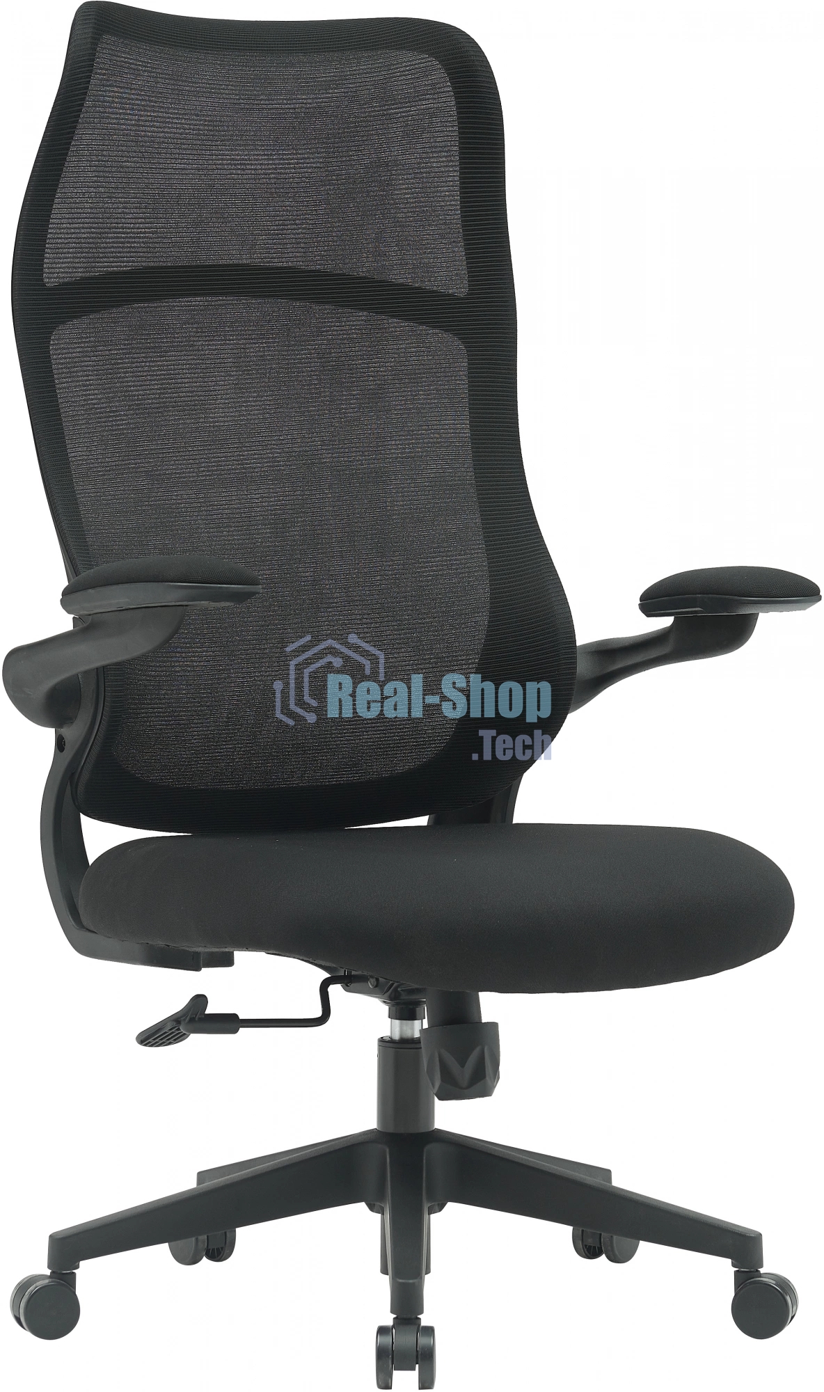 Кресло компьютерное Cactus CS-MC505-BK черный, сиденье черный, сетка/ткань, крестов. пластик