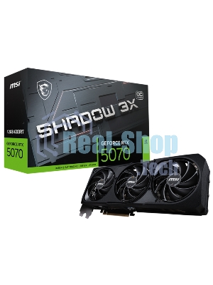 Видеокарта MSI PCI-E RTX 5070 12G SHADOW 3X OC NVIDIA GeForce RTX 5070 12Gb 192bit GDDR7 2542/28000 HDMIx1 DPx3 HDCP Ret