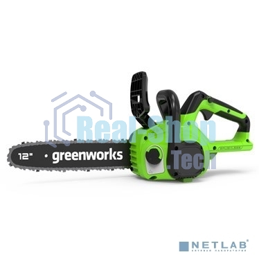 Цепная пила аккумуляторная GreenWorks GD24CS30K2, 24V, 30см, бесщеточная, c АКБ 2 А·ч и ЗУ (2007007UA)