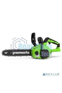 Цепная пила аккумуляторная GreenWorks GD24CS30K2, 24V, 30см, бесщеточная, c АКБ 2 А·ч и ЗУ (2007007UA)