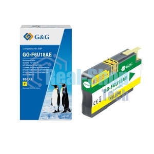 Картридж струйный G&G GG-F6U18AE желтый (26мл) для HP OJ Pro 7740/8210/8218/8710/8715