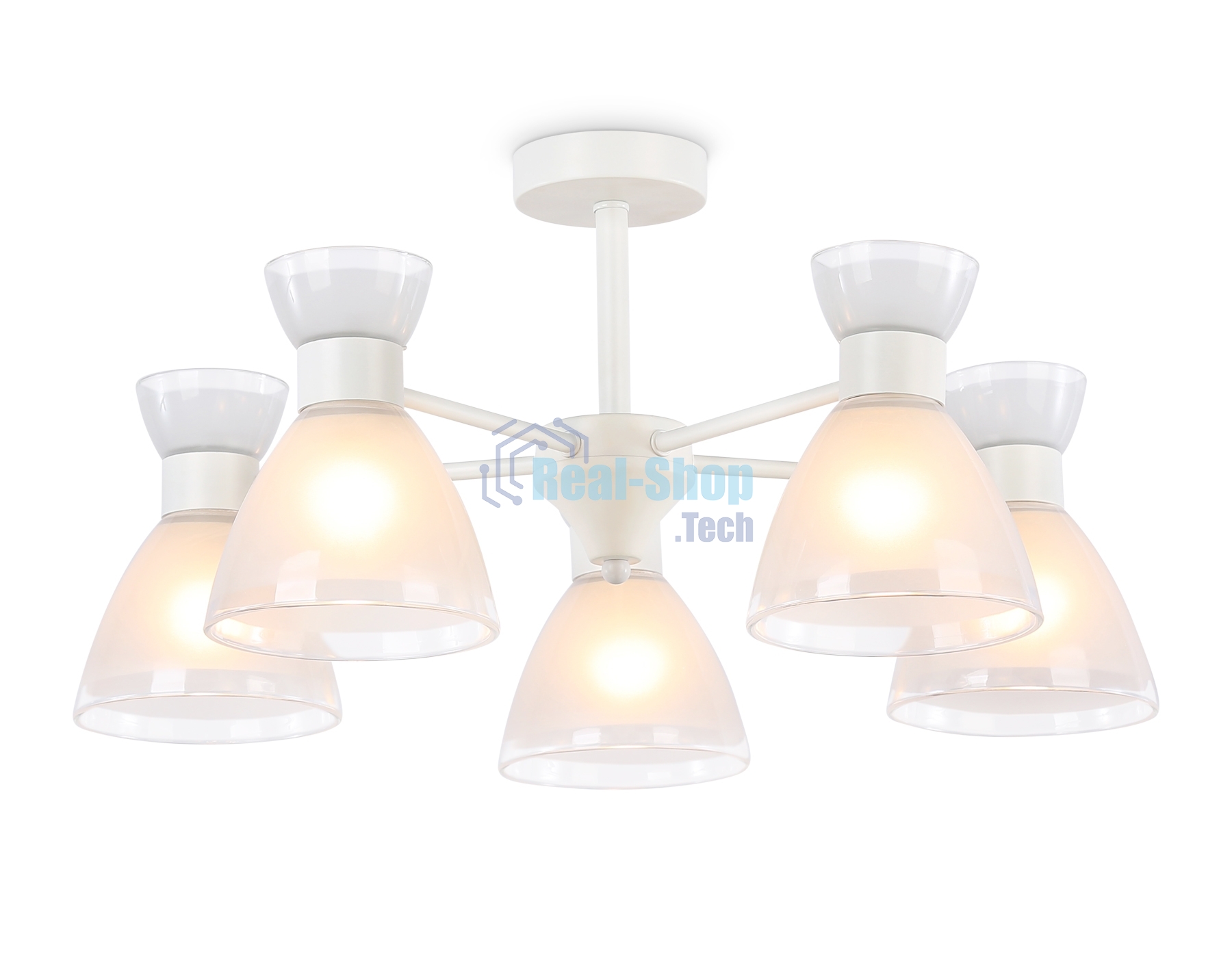 Светильник Ambrella light TR3179/5 WH белый E27/5 max 40W D570*280