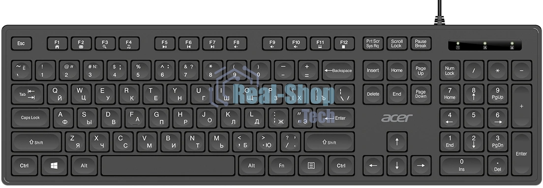 Клавиатура + мышь Acer OCC504 клав:черный мышь:черный USB Multimedia (ZL.ACC11.00M)
