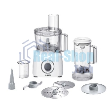 Кухонный комбайн Bosch MCM3200W, 800 Вт, 2 скорости, чаша 2300 мл.