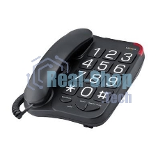 Телефон проводной teXet TX-201 черный