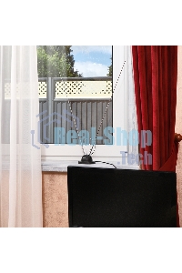 ТВ антенна комнатная Rexant телескопическая на подставке 