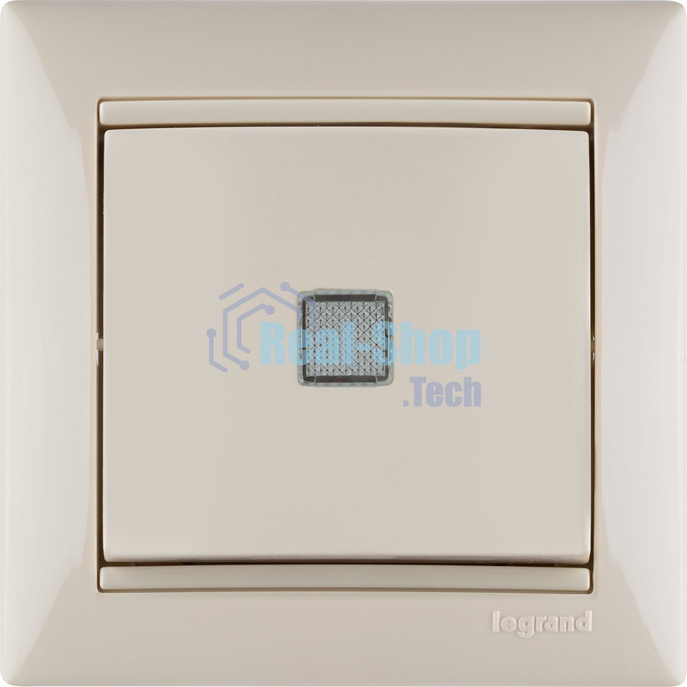 Выключатель Legrand 774310 Valena 10А c подсветкой, сл. кость
