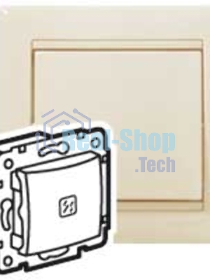 Механизм выключателя 1-кл. СП Valena 10А IP31 с подсветкой сл. кость (DIY-упак.) Legrand 695601