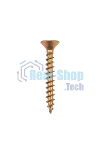 Саморез универсальный Kranz 4х30, желтый цинк, короб (250 шт./уп.)