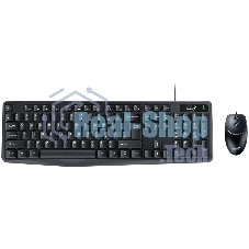 Комплект клавиатура+мышь Genius KM-170 проводной, USB, 1000 DPI, чёрный