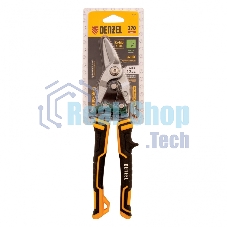 Ножницы по металлу Denzel 270 мм, прямой и правый рез,сталь-СrMo, трехкомп.рук-ки