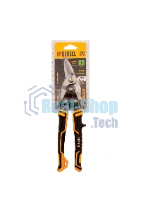 Ножницы по металлу Denzel 270 мм, прямой и правый рез,сталь-СrMo, трехкомп.рук-ки