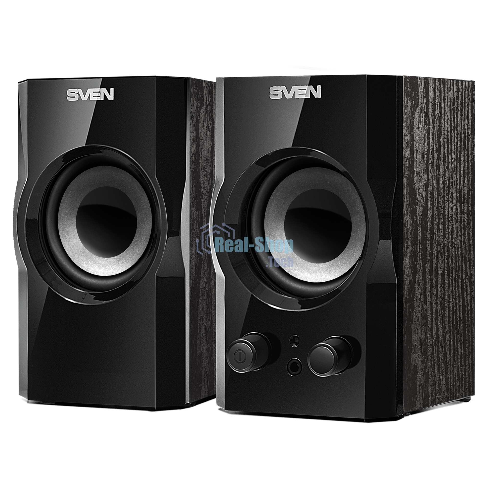 Акустическая система SVEN SPS-606, черный, акустическая система 2.0 (мощность 2x3 Вт(RMS))