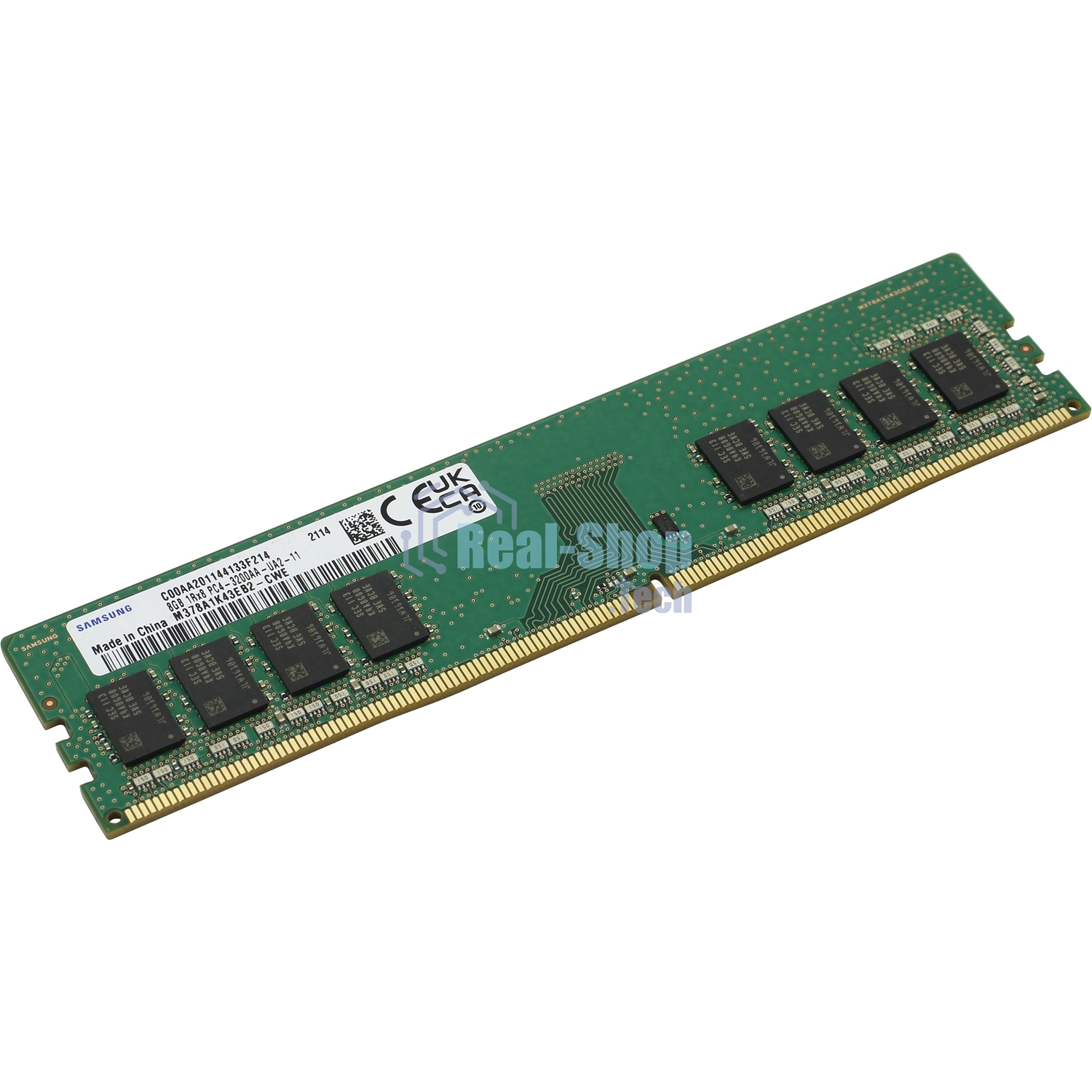 Оперативная память Samsung, DDR4, 8GB (1x8GB), 3200MHz, CL21, DIMM, OEM