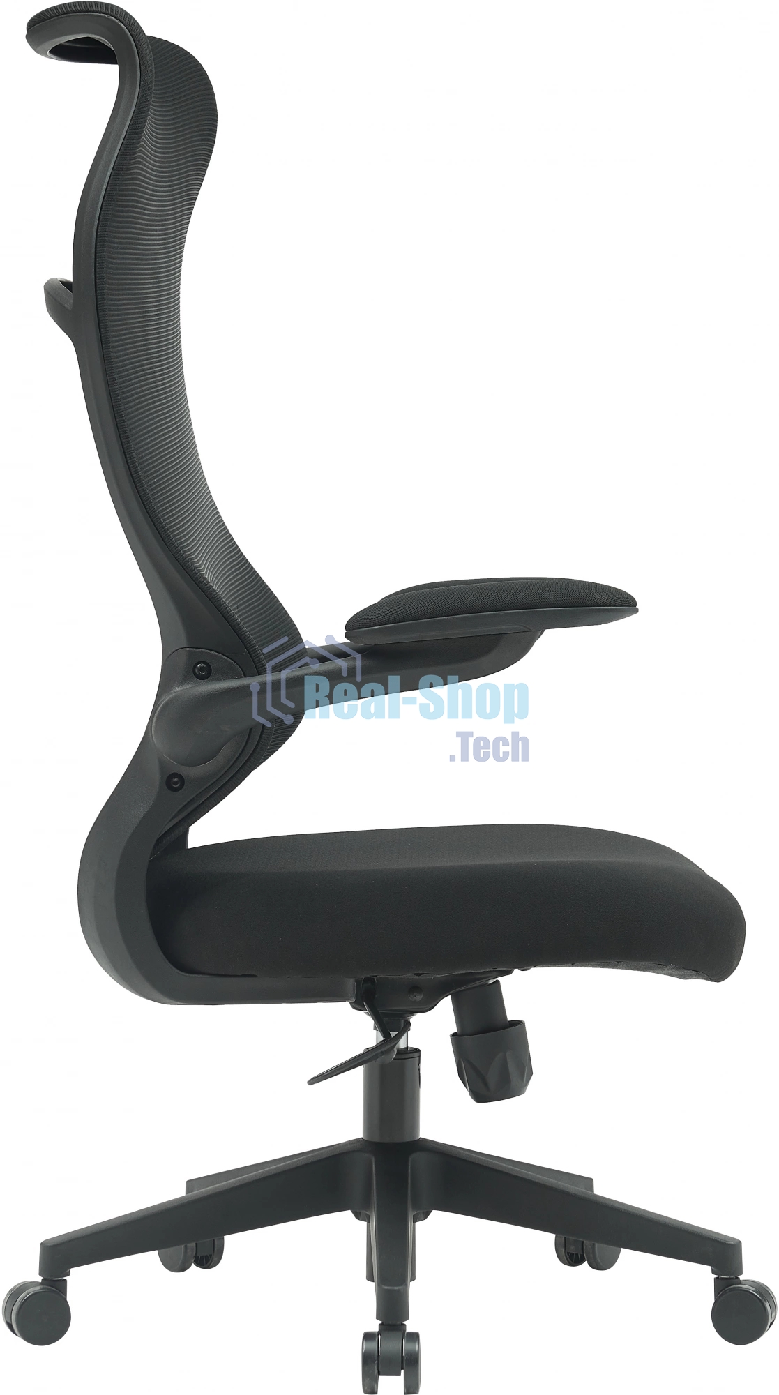 Кресло компьютерное Cactus CS-MC505-BK черный, сиденье черный, сетка/ткань, крестов. пластик