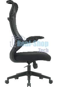 Кресло компьютерное Cactus CS-MC505-BK черный, сиденье черный, сетка/ткань, крестов. пластик