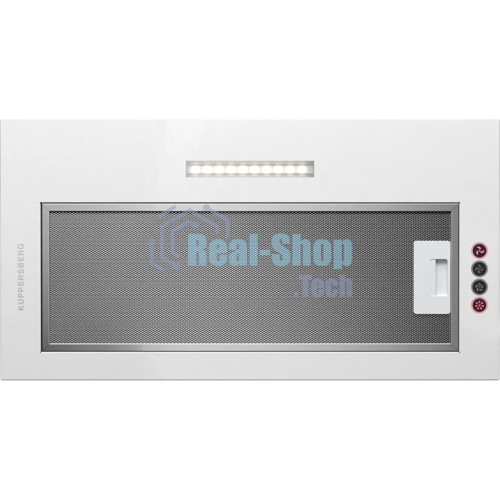 Вытяжка встраиваемая Kuppersberg Intouch 60 W белый, 54 см, 650 куб. м/ч, 41 дБ