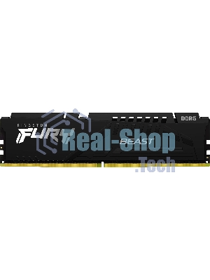 Оперативная память Kingston Fury Beast, DDR5, 128Gb (4x32Gb), 5200MHz, CL40, DIMM, радиатор, черный