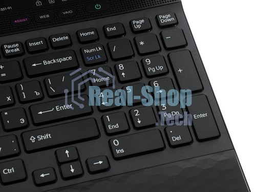Клавиатура для ноутбука Sony Vaio VPC-EB черная без рамки