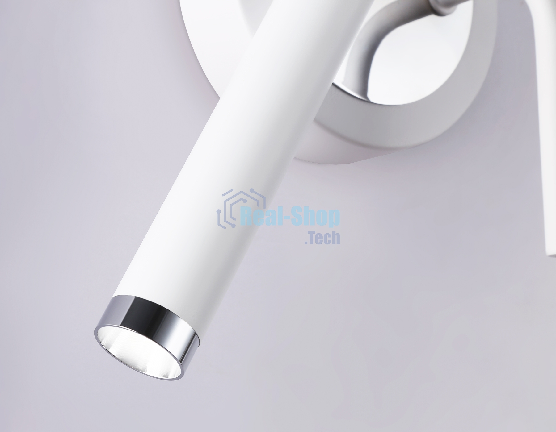 Настенный светодиодный светильник Ambrella light FL51651/1+1 WH/CH белый/хром 10W 4200K 500*227*90