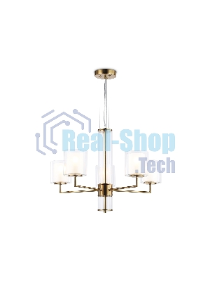 Люстра Ambrella light LH56011/5 BS/FR латунь/белый матовый E14*5 max 40W D640*1260