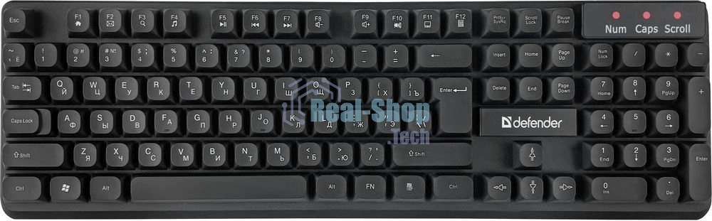 Комплект клавиатура+мышь Defender Milan C-992 беспроводной, USB, 1000 DPI, чёрный