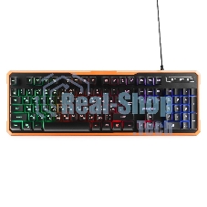 Клавиатура проводная игровая Гарнизон GK-320G черный USB, подсветка, код 
