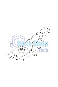 Наконечник Rexant ТМЛ 10–5–5 (10 мм²-Ø 5 мм) ГОСТ 7386-80 (в упак. 5 шт.)