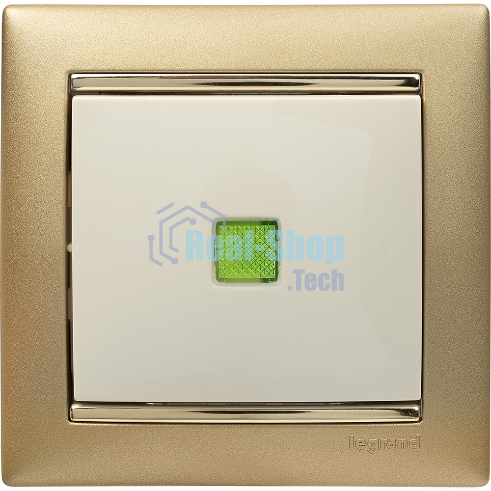 Выключатель Legrand 774310 Valena 10А c подсветкой, сл. кость