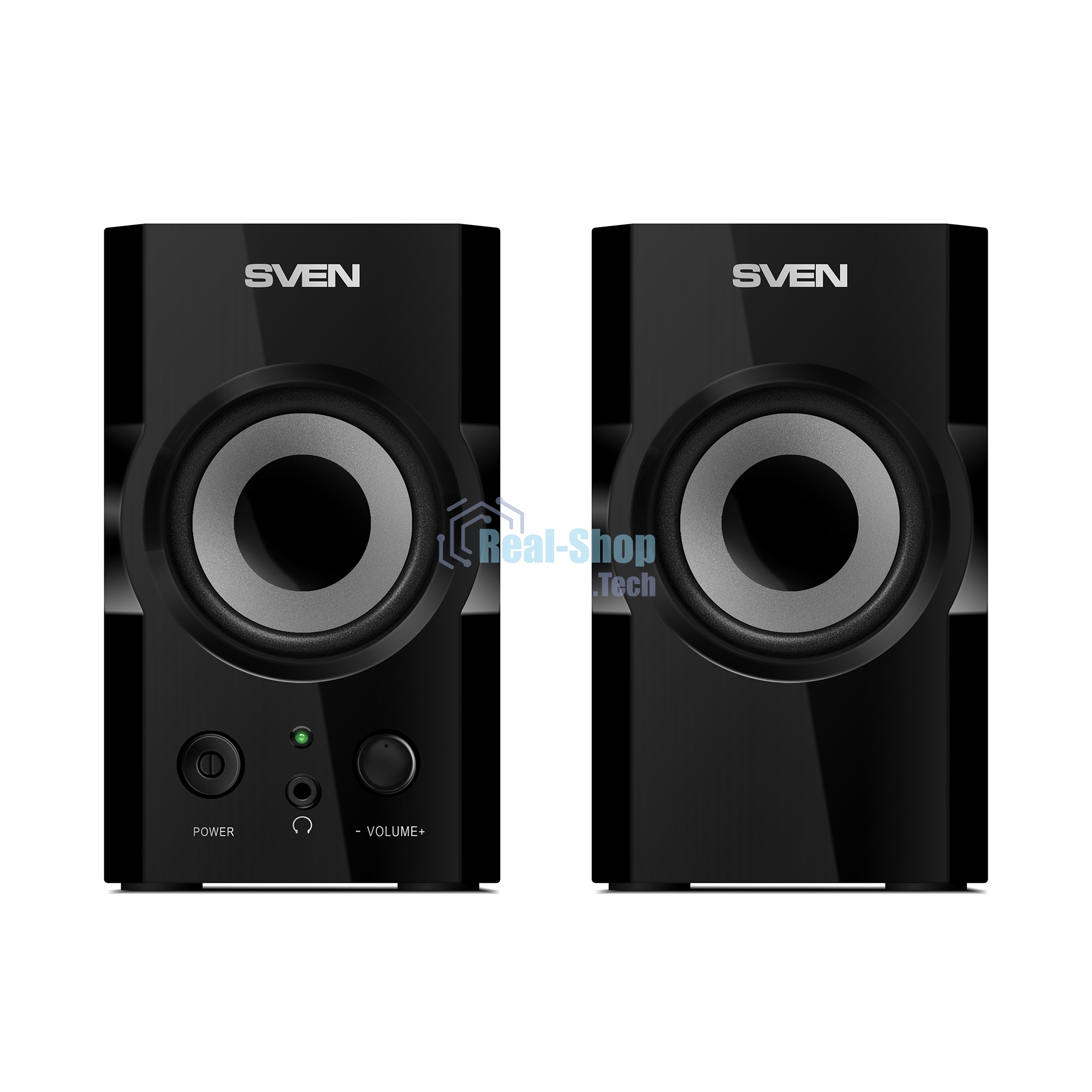 Акустическая система SVEN SPS-606, черный, акустическая система 2.0 (мощность 2x3 Вт(RMS))