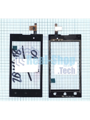 Сенсорное стекло (тачскрин) для Fly IQ4418 ERA Style 4, черное