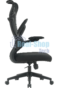 Кресло компьютерное Cactus CS-MC505-BK черный, сиденье черный, сетка/ткань, крестов. пластик