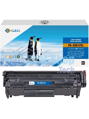 Картридж лазерный G&G GG-Q2612XL черный (6000стр.) для HP LJ 1010/1012/1015/1018/1020/1022/1022n/1022nw/3015/3020