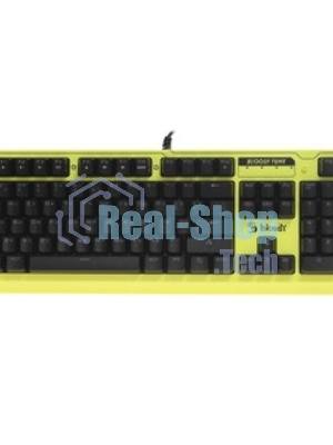 Клавиатура проводная A4Tech Bloody B810RC Punk USB желтый/черный