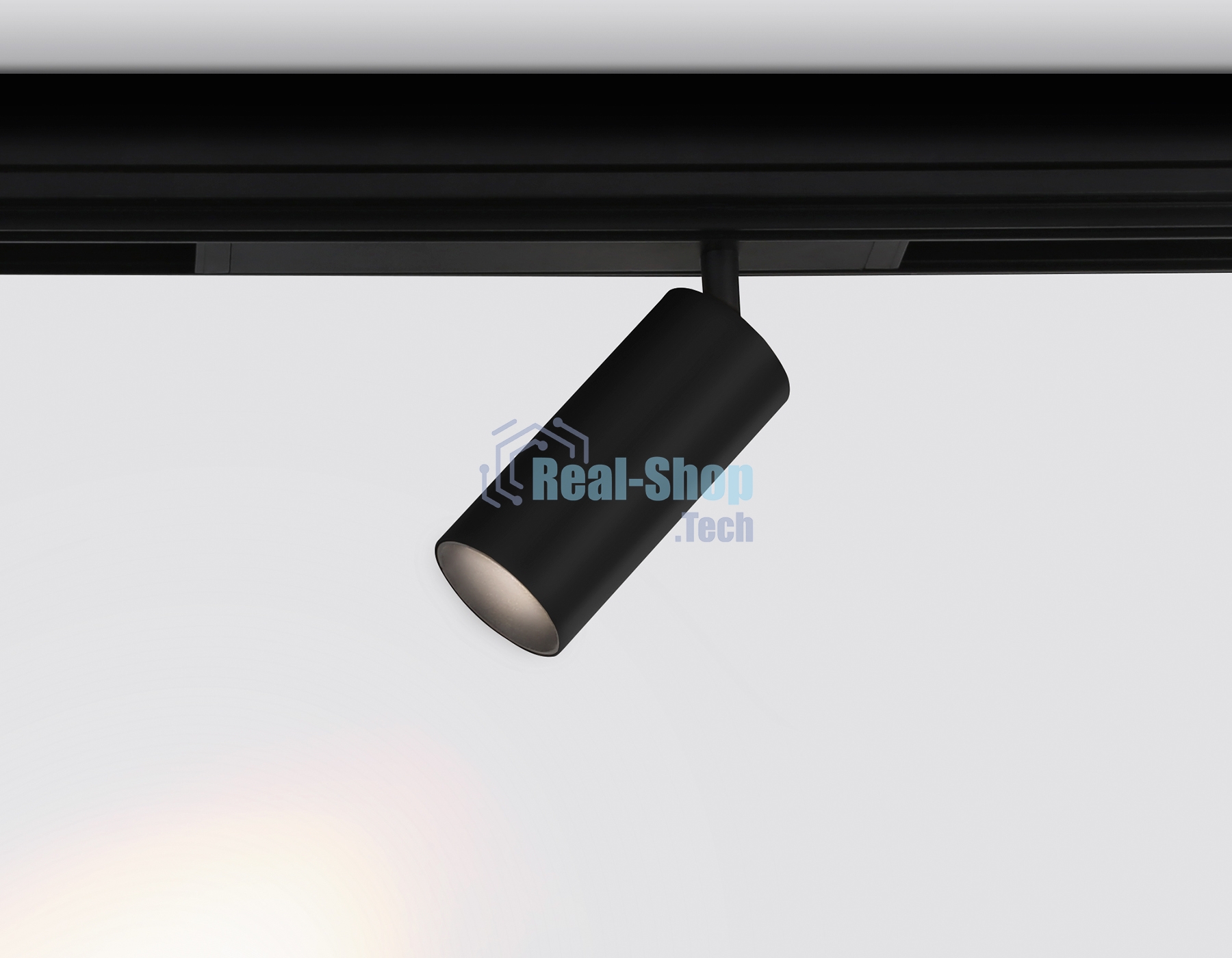 Управляемый светодиодный светильник для шинопровода Magnetic Ambrella light GL1222 BK черный IP20 18W 3000K-6400K 220V 36° D55*120 (Без ПДУ)