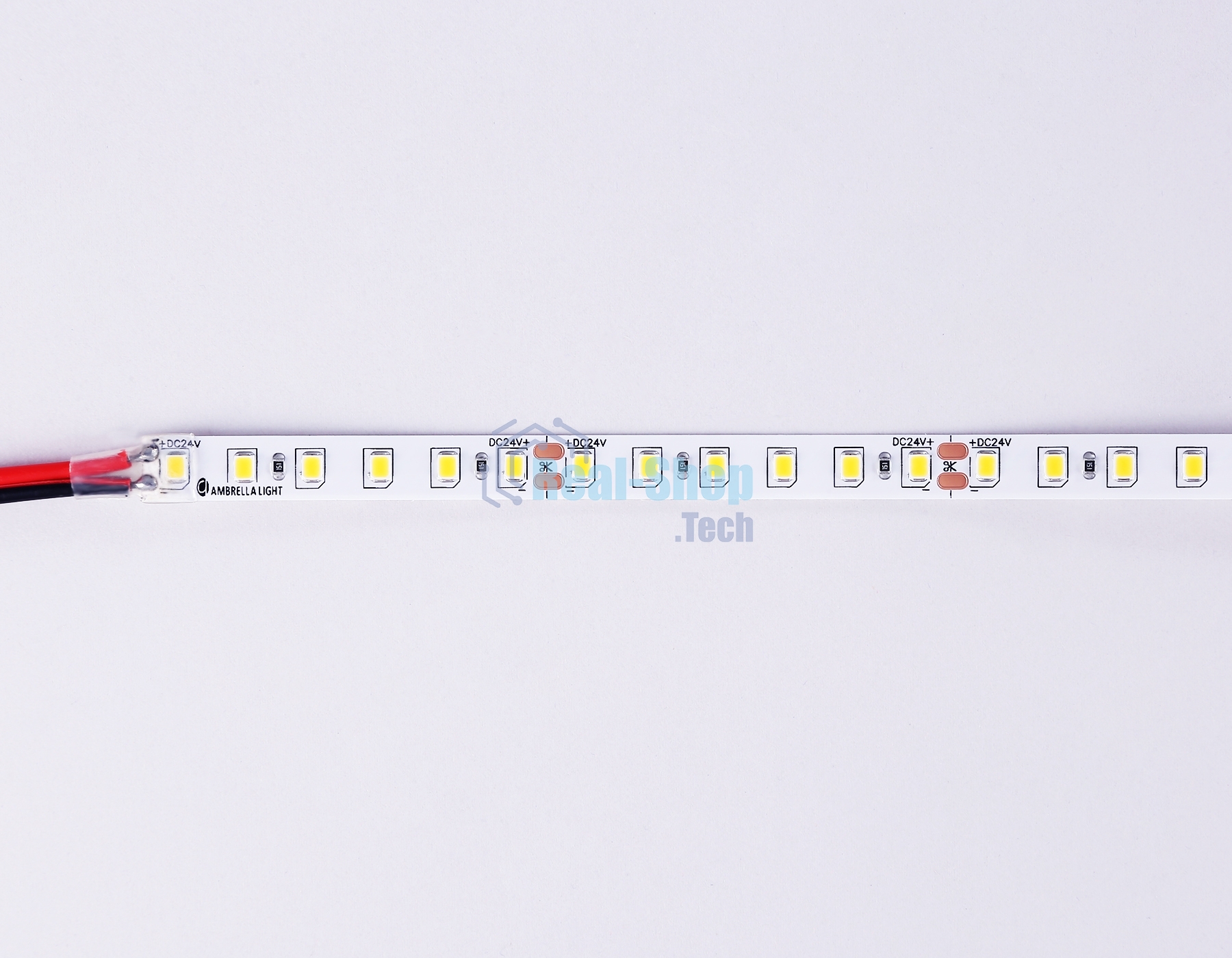 Светодиодная лента Ambrella light GS3101 2835 120Led/ 10W m/ 24V IP20 3000K/ 5000*8*1.2mm (2 конт.)