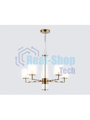 Люстра Ambrella light LH56011/5 BS/FR латунь/белый матовый E14*5 max 40W D640*1260