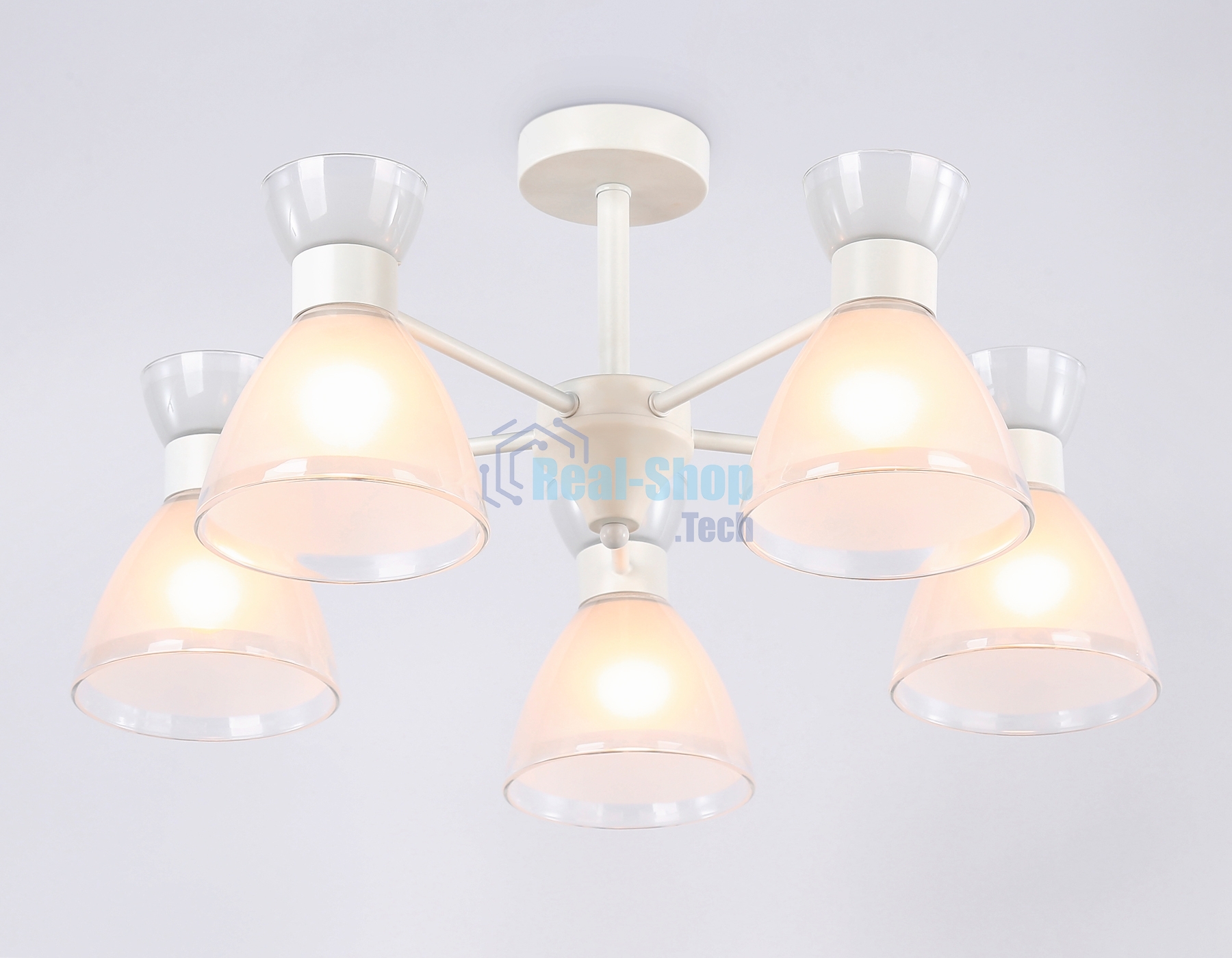 Светильник Ambrella light TR3179/5 WH белый E27/5 max 40W D570*280