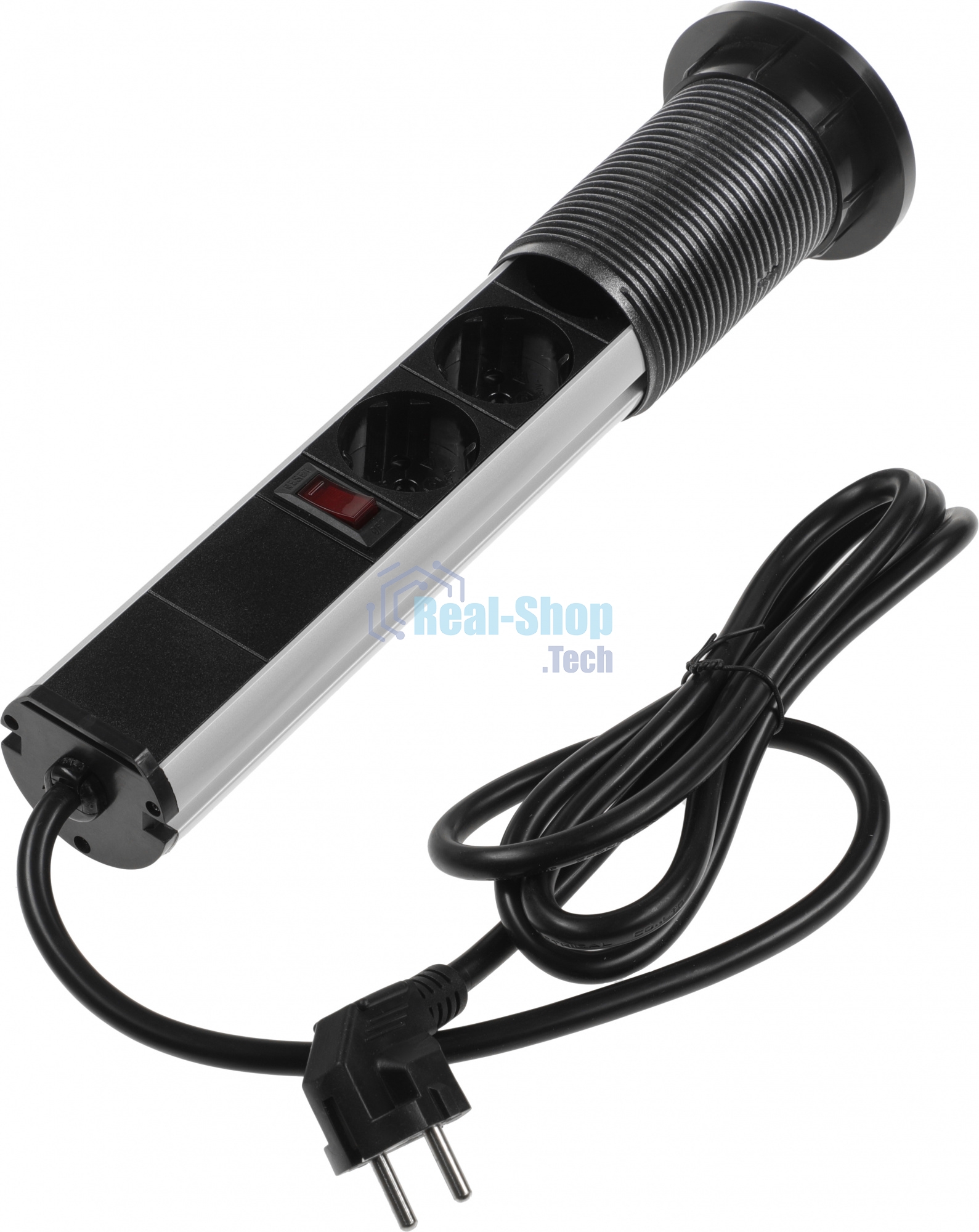 Сетевой разветвитель Premier 3R USB 1.8м (3 розетки) серый (коробка)