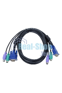 Набор кабелей D-LINK DKVM-CB3 для DKVM - 2хPS/2,1xVGA, 3м
