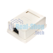 Монтажное оборудование Gembird Розетка GEMBIRD NAS212 RJ-45 кат.STP 5e внешняя экранированная 1 порт, 110&Krone