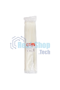 Хомут-стяжка кабельная нейлоновая Rexant 450 x4,8 мм, белая, упаковка 100 шт.