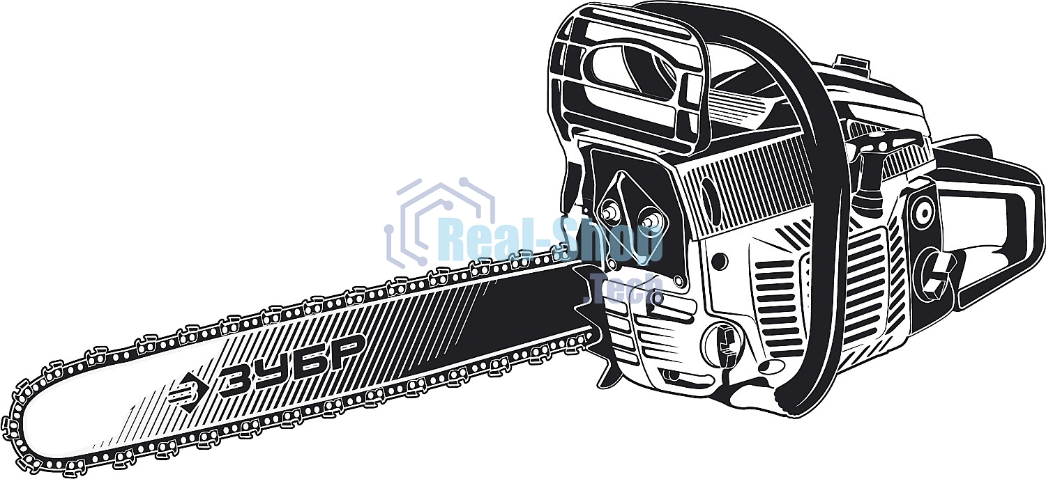 Бензопила Зубр ПБЦ-М52-45, 52 см3, шина 45 см