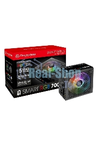 Блок питания Thermaltake Smart RGb (PS-SPR-0700NHSAWE-1), 700Вт, 80 PLUS, 120мм, черный