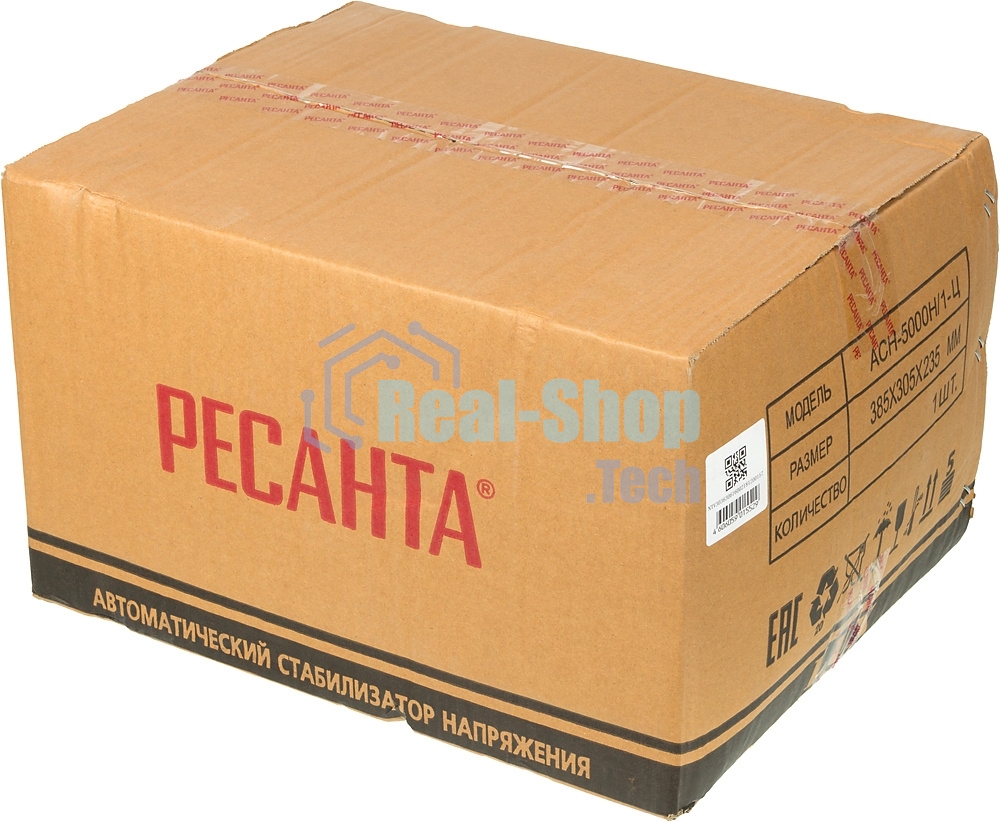 Стабилизаторы напряжения Ресанта АСН-5 000 Н/1-Ц 63/6/16 Стабилизатор Lux 220В±8%, Габариты 260х155х310, Вес 8кг