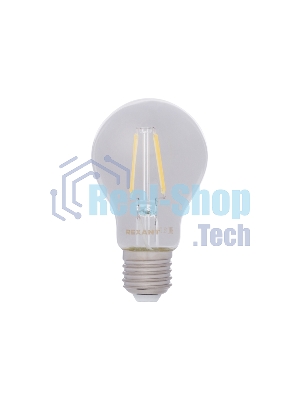 Лампа светодиодная филаментная Rexant Груша A60 11.5 Вт 1380 Лм 4000K E27 прозрачная колба