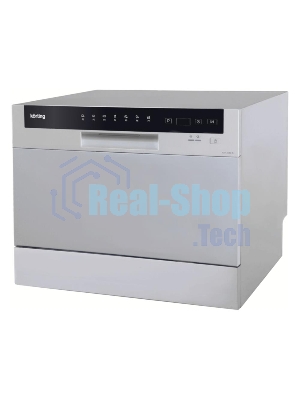 Посудомоечная машина Korting KDF 2050 S, серебристый, 55 см, 6 компл., 49 дБ, класс A+