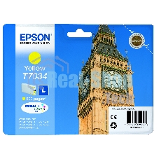Картридж струйный Epson C13T70344010 желтый (800 стр.) для WorkForce WP-4015DN WP-4015, WP-4025DW WP-4025, WP-4095DN WP-4095, WP-4515DN WP-4515, WP-4525DNF WP-4525, WP-4535DWF WP-4535, WP-4595DNF WP-4595