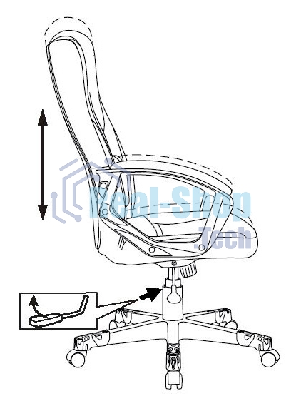 Кресло игровое Бюрократ Zombie 10 черный искусст.кожа/ткань крестовина пластик