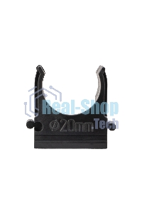 Крепеж-клипса для трубы ø 20 мм черная (10 шт./уп.) Rexant